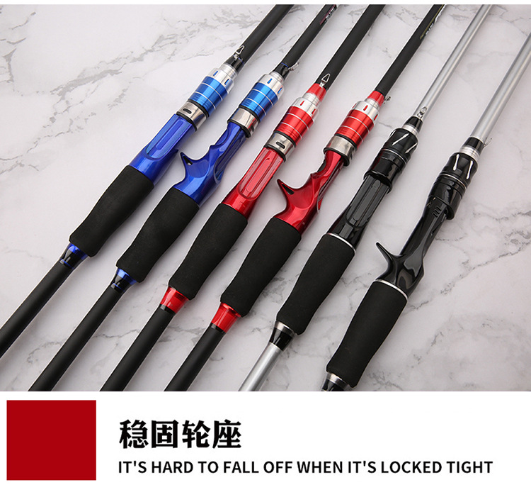 Cross-border fiberglass reinforced plastic Lull rod insert joint rod ML adjustable lull rod foreign trade Amazon long-distance throwing road sliding rod fishing rod pic 7