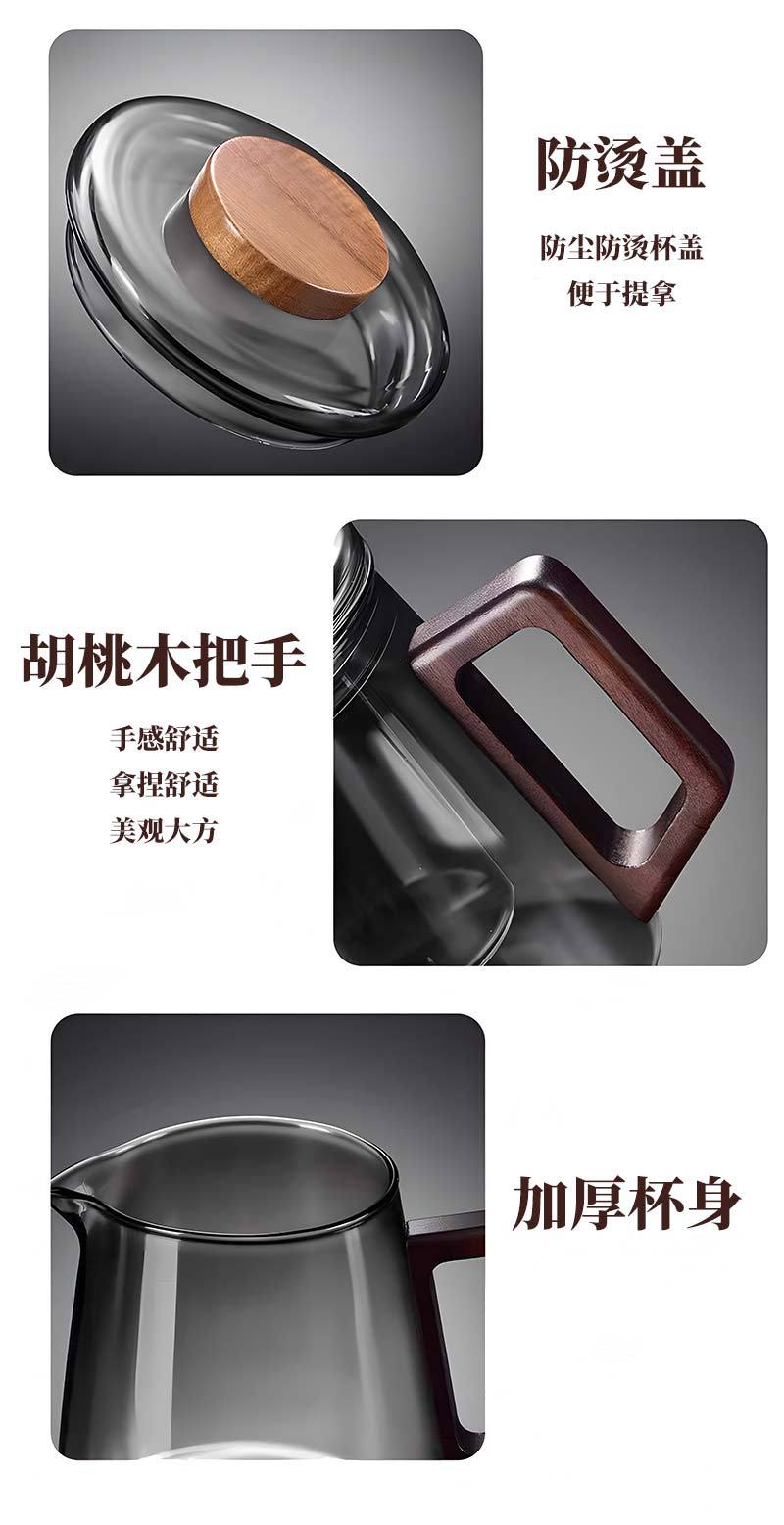 茶壶家用玻璃泡茶壶耐高温茶水分离单壶办公室沏煮花茶壶茶具套装详情4