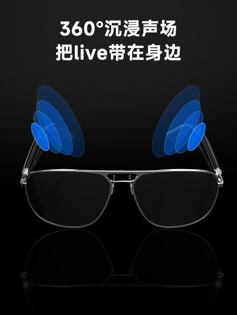 新款智能眼镜G01太阳镜黑科技可通话听音乐蓝牙音频眼镜蓝牙眼镜详情4