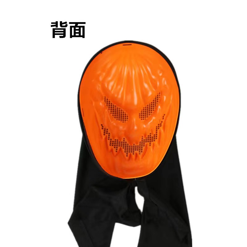 厂家直供跨境2023年新品万圣节整蛊道具全脸头套南瓜骷髅鬼脸面具详情18