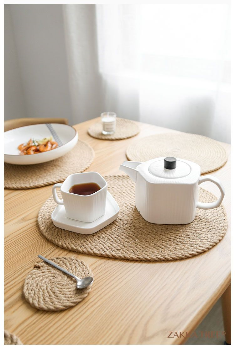 日式亚麻隔热垫防烫餐盘垫餐垫餐桌垫菜垫碗家用锅垫杯垫编织垫骏详情6
