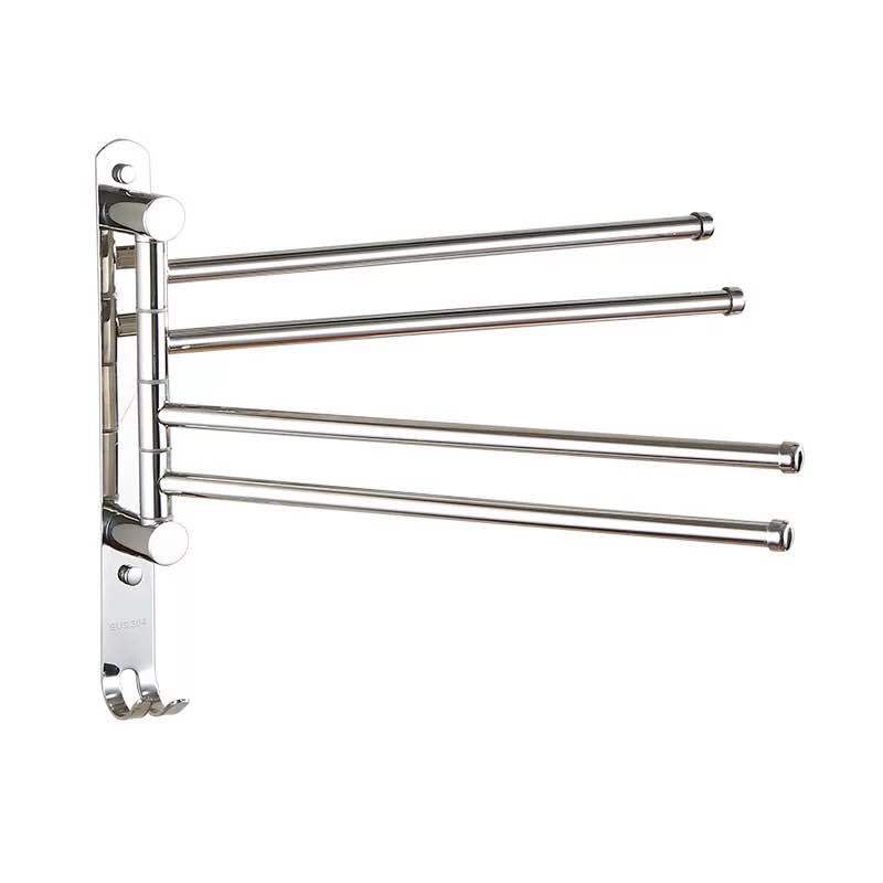 Bathroom towel bar, rotating kitchen hanging bar, 304 towel rack, non-drilling stainless steel bath towel rack, bathroom hanging piece, stainless steel rotating towel bar, kitchen and bathroom supplies, bathroom supplies support drop shipping pic 10