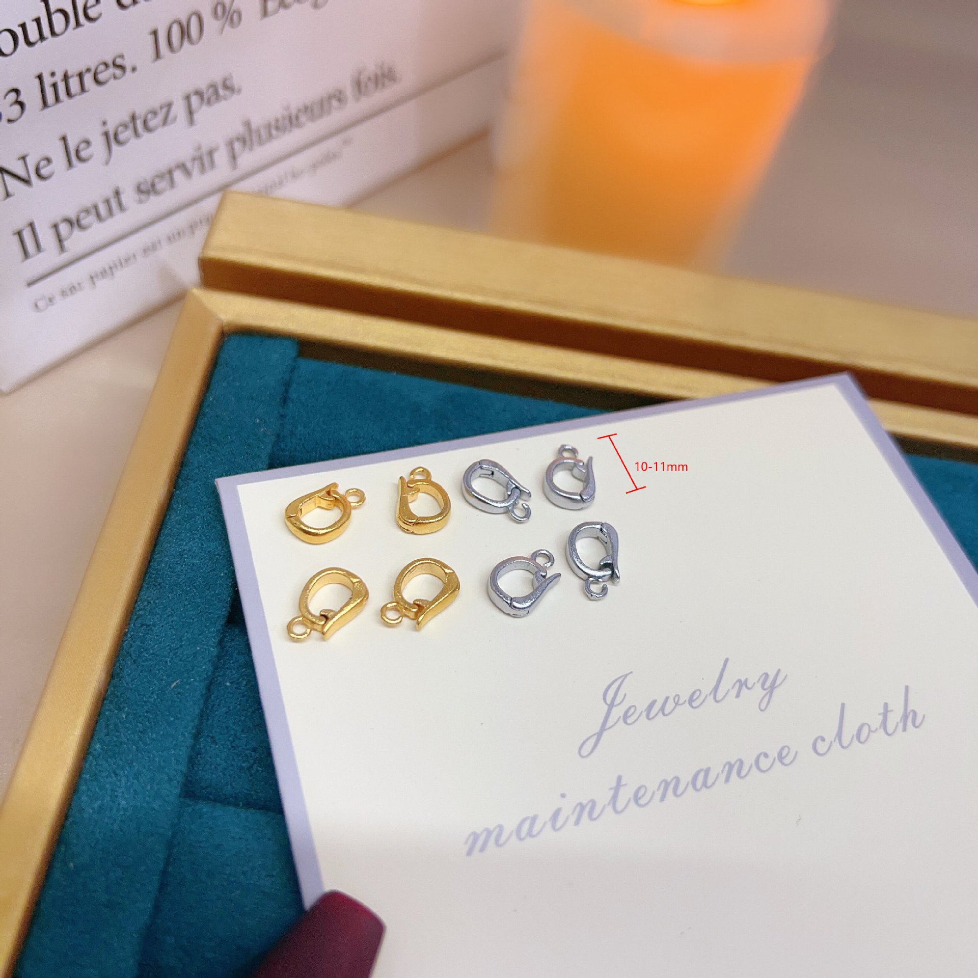 DIY accessories, basic accessories, universal buckles, snap buckles, sunflower seed buckles, pendant snap buckles, necklace bracelet buckles, finishing buckles pic 9