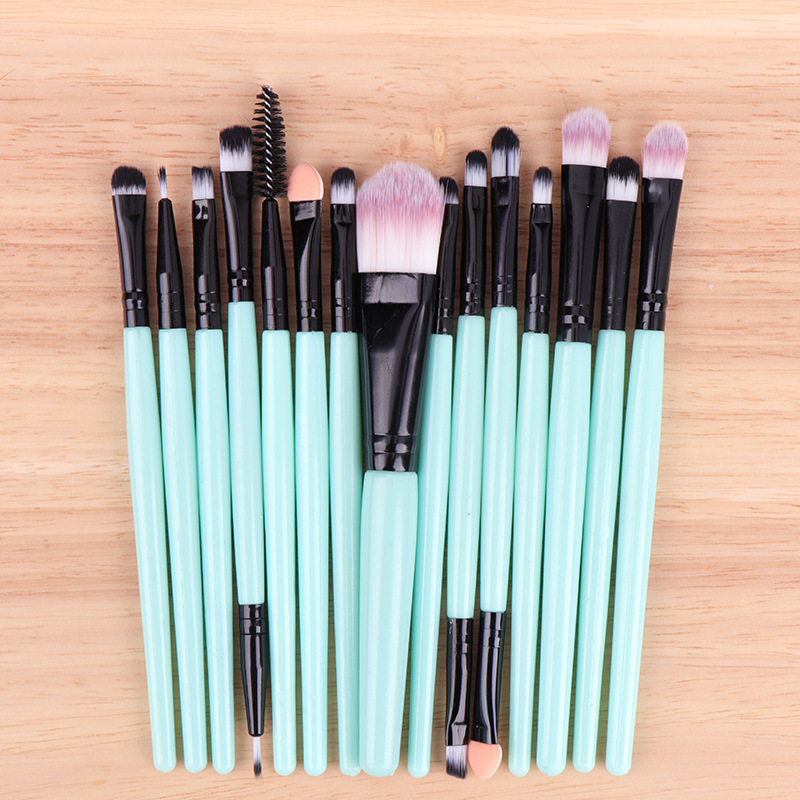 15-piece makeup brush set: eyeshadow brush, eye brush, eyebrow brush, eyelash brush, lip brush, complete set of beauty tools in stock, shanilak pic 13