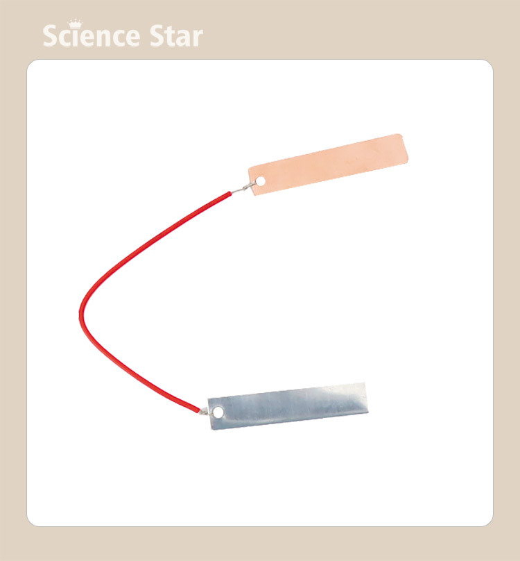 自制水果电池小学生diy科技小制作 锌铜片发电物理实验器材材料包详情5
