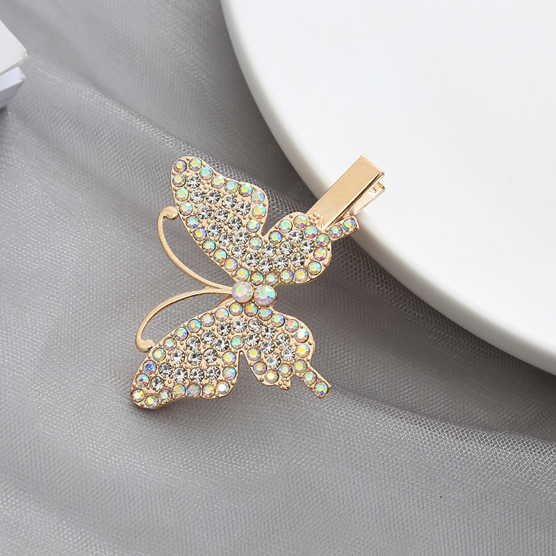 Corea chaoxian mariposa strass clip de pelo clip lateral dulce chica liu seaside clip de pelo clip lindo niños cabeza adornos pic 5