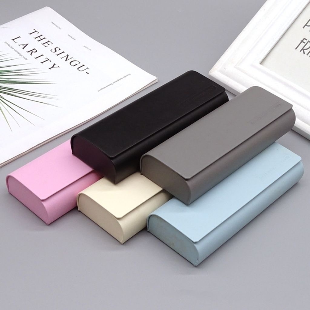 厂家供货手工眼镜盒时尚圆形复古大框学生近视通用简约眼镜收纳盒详情3