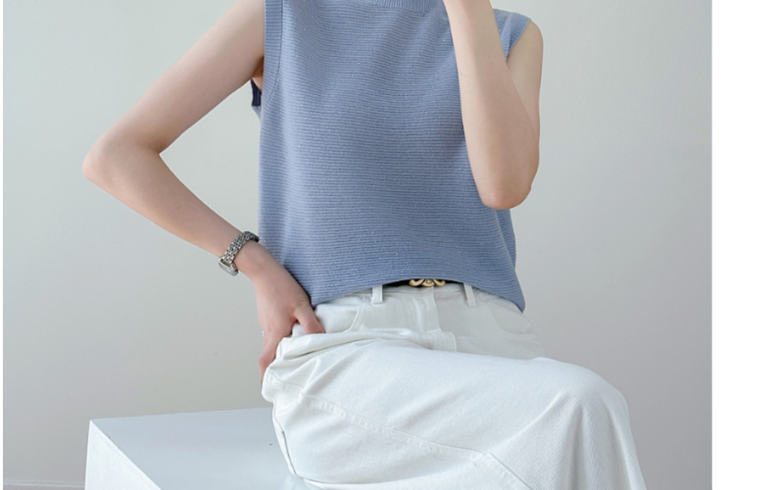 马甲毛衣女装2023年秋季新款无袖背心羊毛衫女士半高领针织衫羊毛详情23