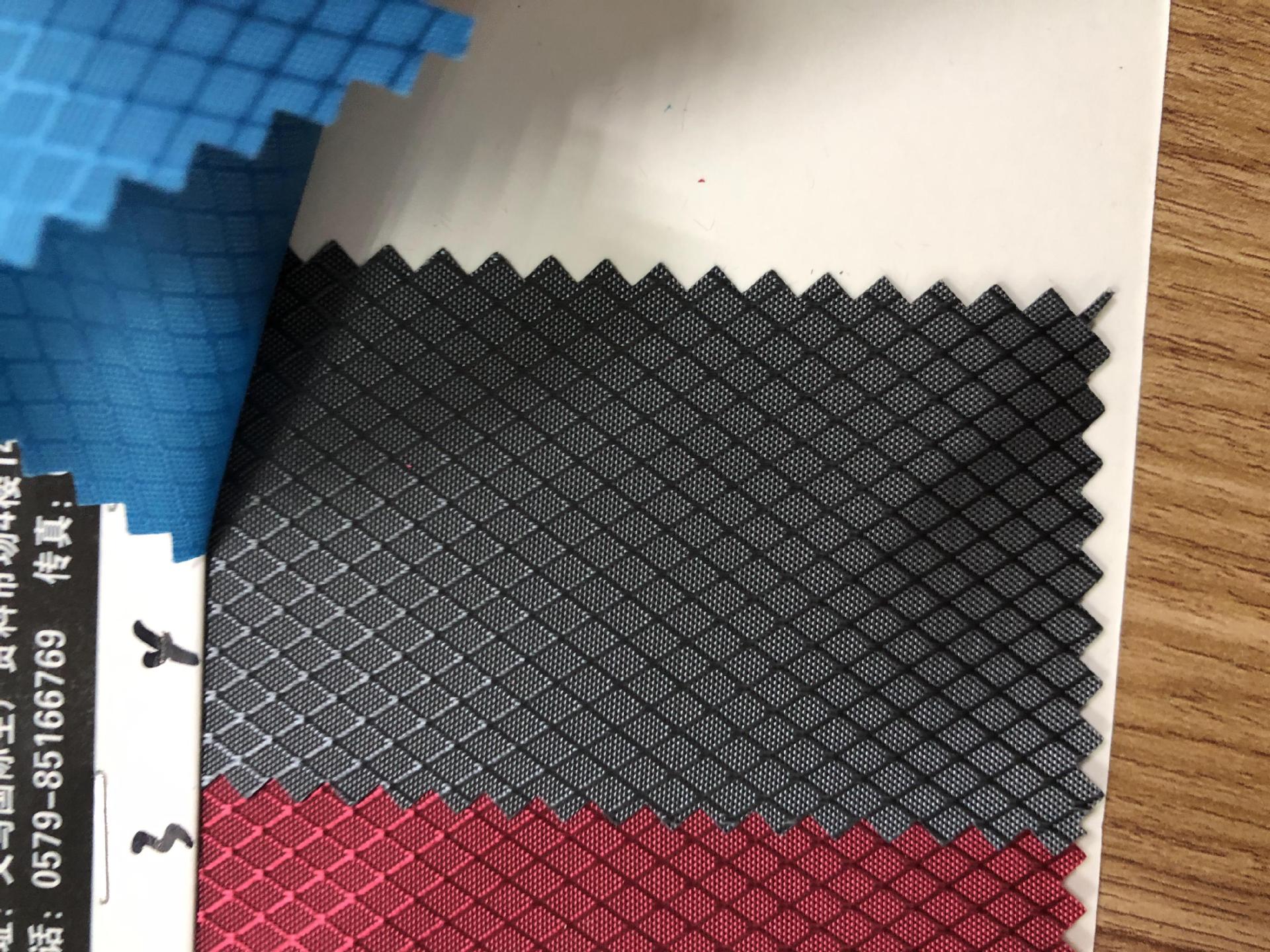 Diamond-shaped checkered PU water-like Oxford cloth for luggage, schoolbags, backpacks, tablecloths, handbags, tents, Oxford cloth fabric wholesale pic 7