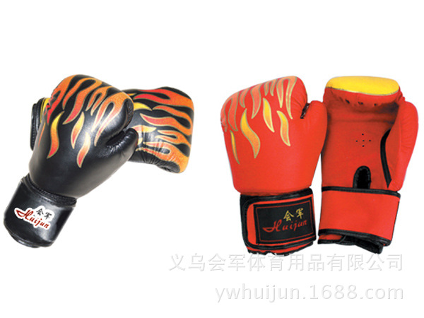 Huijun Sports Factory directly sells flame gloves/kickboxing/sanda/training/hitting sandbags/boxing gloves pic 13