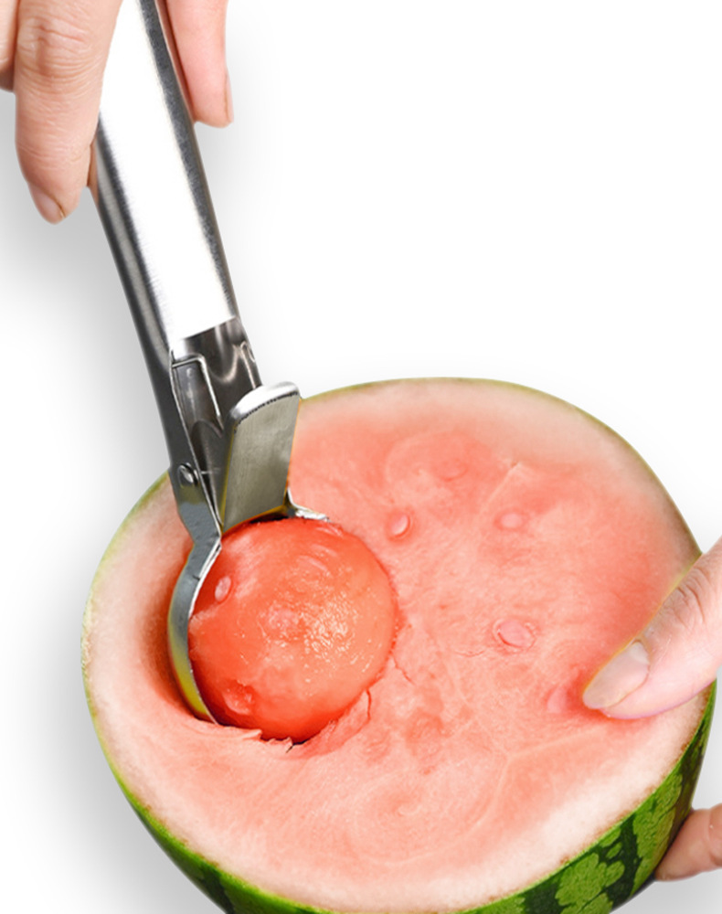 两用水果勺雪糕勺冰淇淋挖球 创意挖冰淇淋球雪糕勺不锈钢雪糕勺详情3