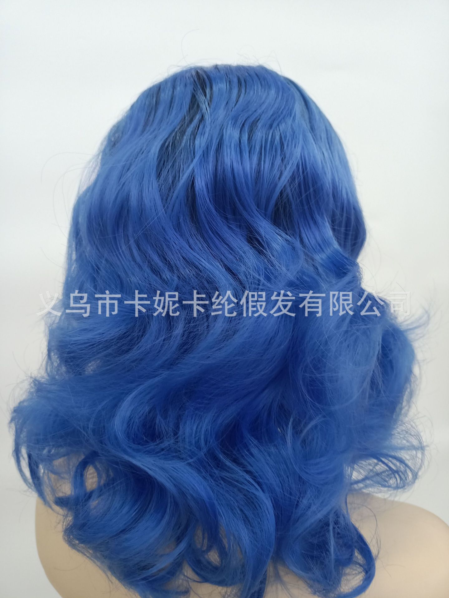 Newlook新款 欧美爆款短款大波浪浅蓝色blue wig头套 short bob详情15