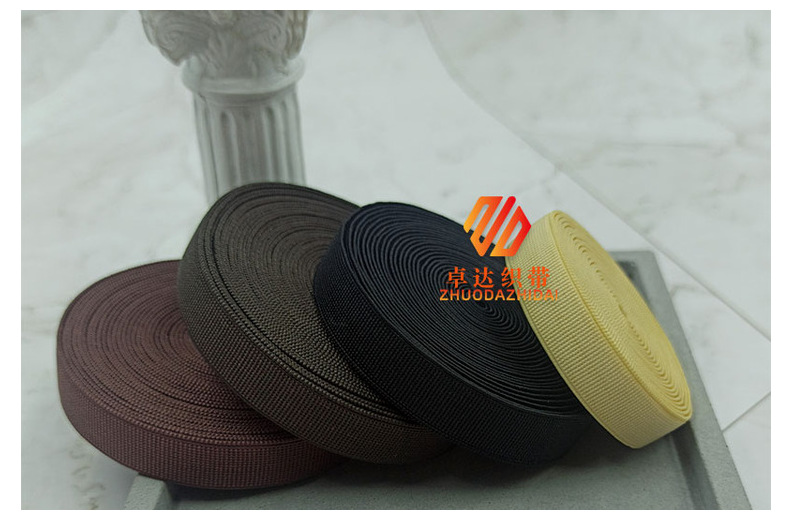 Factory direct supply of wig elastic band accessories, Korean quality suede high-elastic webbing, shoe and clothing accessories, brocade flat band pic 22