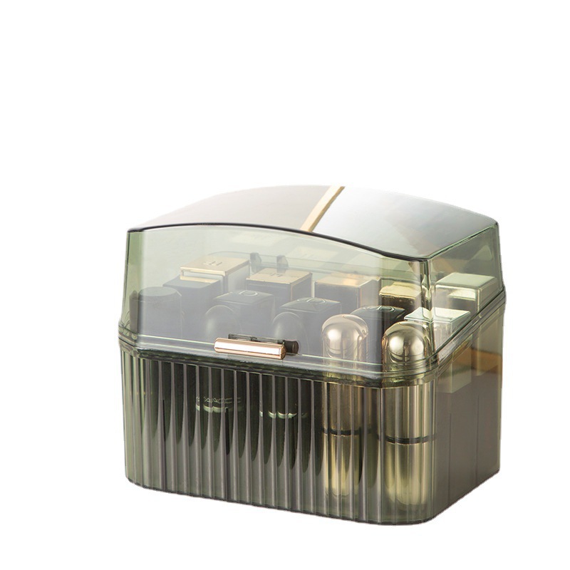 跨境好物梳妆台带盖轻奢高颜值通明口红收纳盒首饰整理箱厂家直销详情12