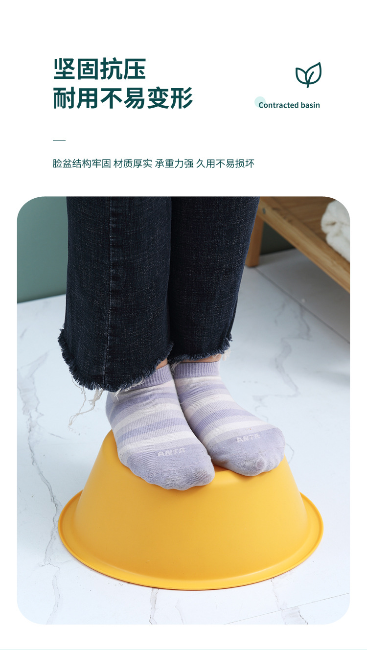 加厚日式洗脸盆批发日用品百货家用洗菜洗衣盆宝宝婴儿洗脸盆详情7