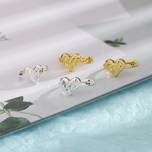 Long ear-clip-style earrings without ear piercings, simple and elegant for women, a niche European and American twisted long tassel ear-hanging bone clip pic 18