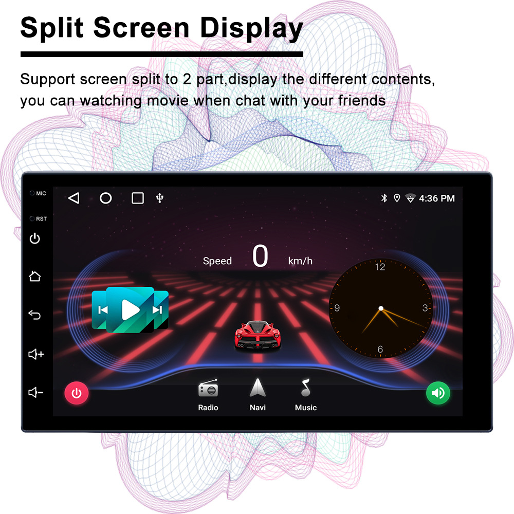 7/9/10寸安卓车载导航仪 多媒体播放器Carplay手机互联蓝牙一体机详情9