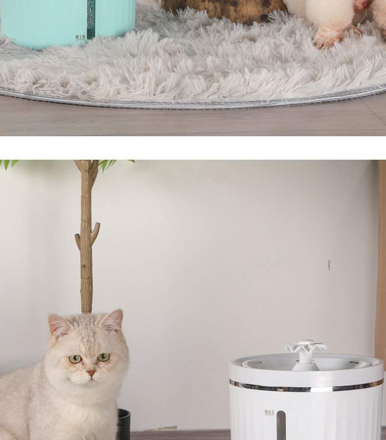 猫咪饮水机智能循环静音出水喝水插电大容量宠物饮水机狗饮水器详情29