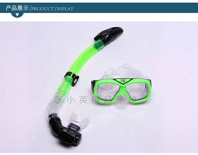Factory direct sales of high-end pvc diving goggles for children, swimming and snorkeling two-piece sets, and diving equipment pic 3