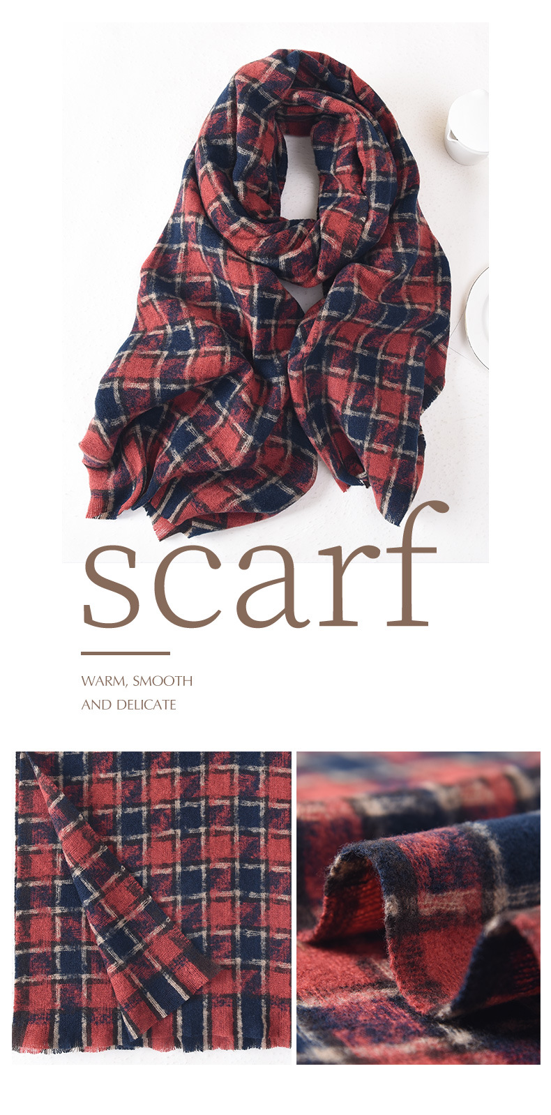 加长围巾女冬季柔软亲肤保暖高级感百搭加厚披肩男士围巾学生礼物详情14