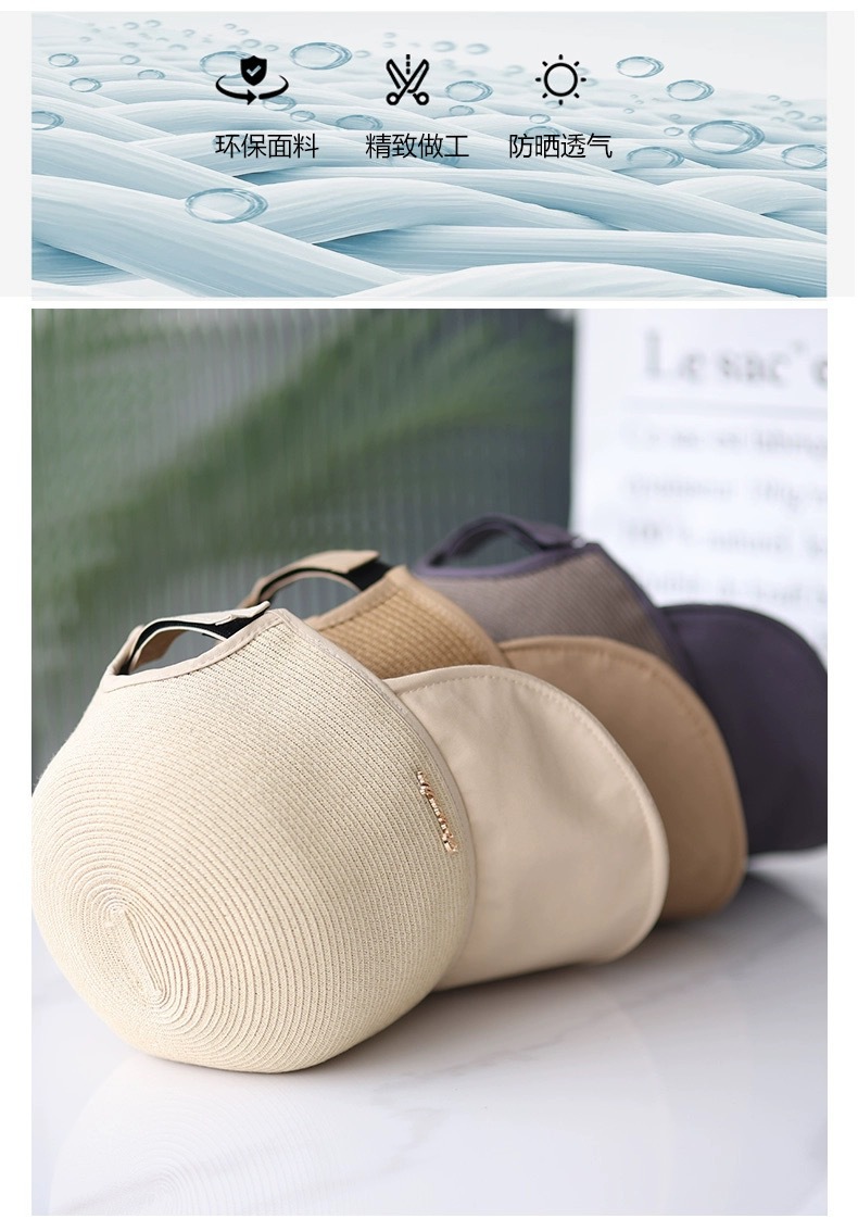 2024夏新款大帽檐遮阳草帽女士防晒鸭舌帽时尚休闲百搭显脸小凉帽详情6
