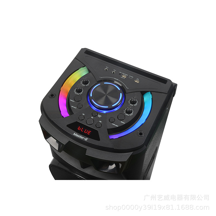 MT-1201 多功能蓝牙音箱彩灯便携双12寸喇叭大功率无线麦克风K歌详情3