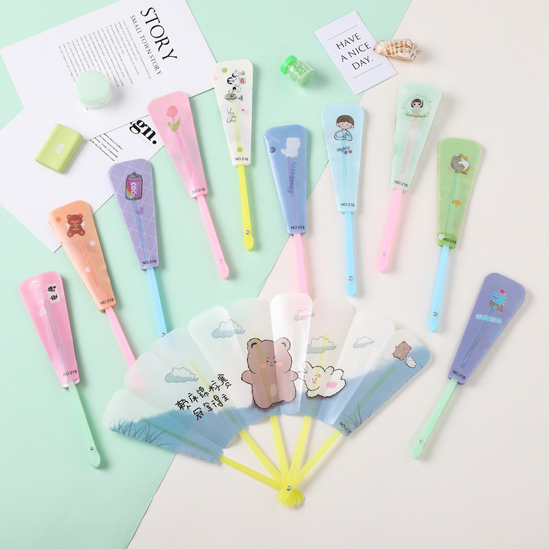 夏天可爱卡通小扇子儿童学生折叠扇子便携随身中国风迷你塑料折扇详情9