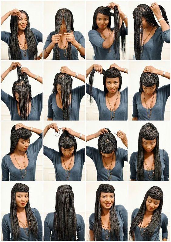 假发女长直发 黑人脏辫 Senegal braid hair 手搓辫长发详情18