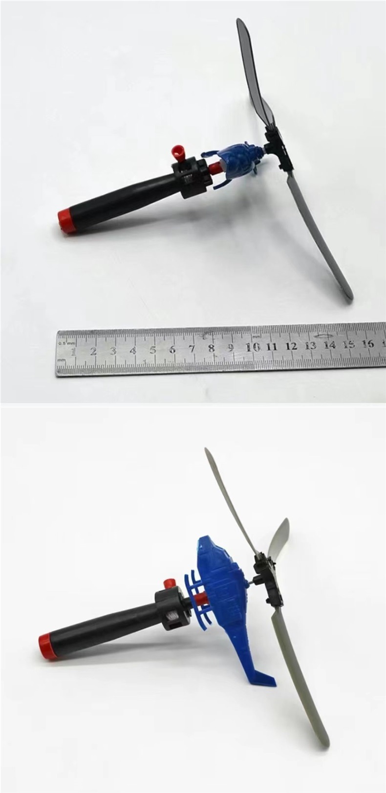 手柄拉线动力直升飞机拉线直升飞机户外竹蜻蜓飞机小学生流行批发详情4