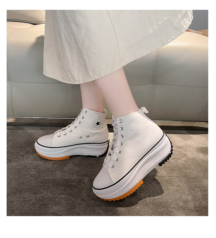 外贸大码女士高帮帆布鞋2023新款运动休闲单鞋百搭厚底透气小白鞋详情10
