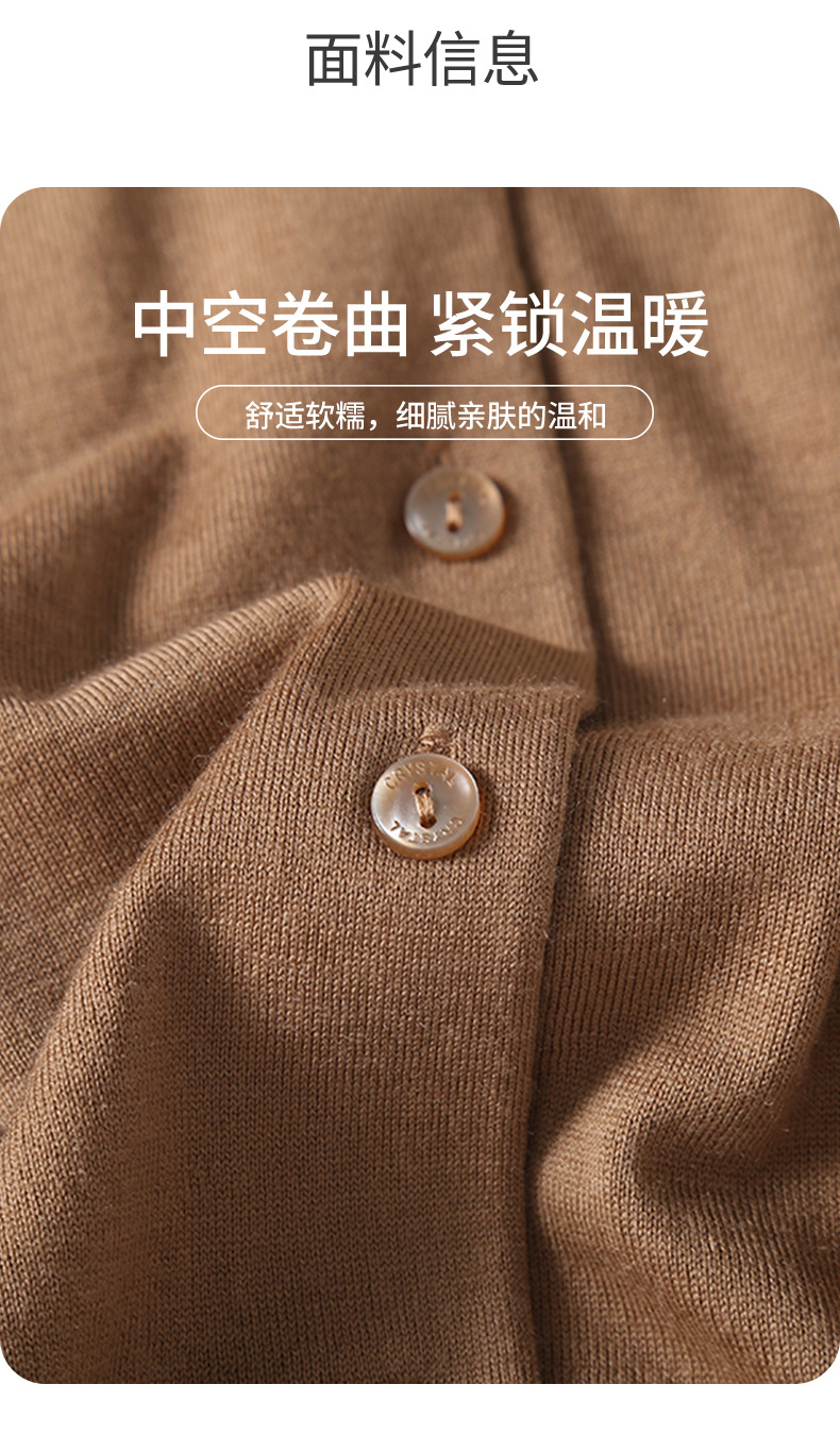 Fine-spun machine-washable wool sweater for women, spring and autumn, 16-stitch 100% knitted sweater for women, casual and versatile cardigan, BN667 pic 6
