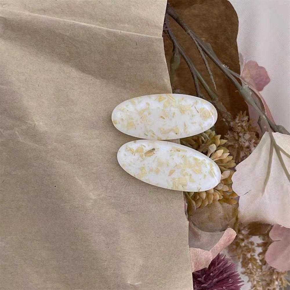 彩色椭圆形发夹女小清新个性侧边刘海夹ins小众设计百搭头饰发饰详情15