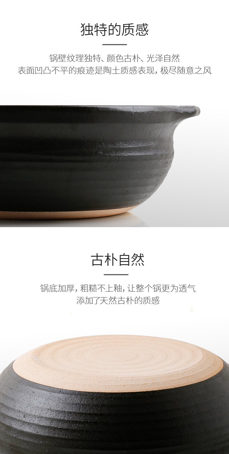 Japanese-style clay pot braised rice, clay pot stew pot, household gas underglaze color 煲仔饭, stone pot, old-fashioned ceramic pot wholesale pic 9