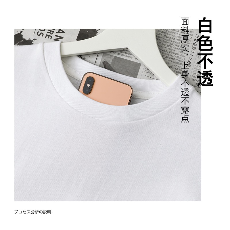 Verano 2024 new pound algodón camiseta manga corta cuello redondo tallas grandes hombre moda joven moda hombre media manga legging pic 4