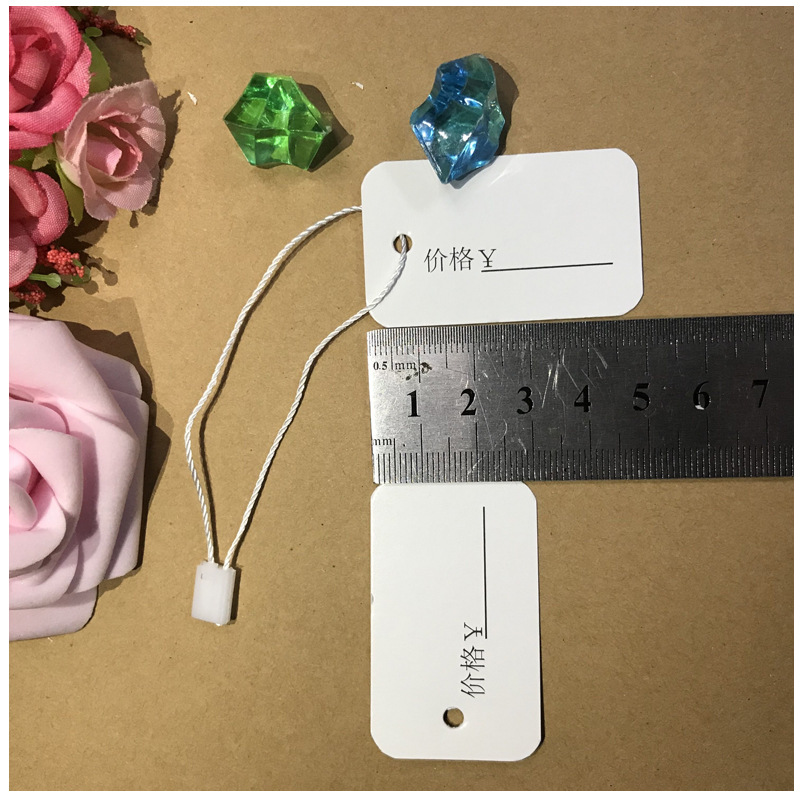 Custom-made jewelry labels, price tags for lamps, curtain tags, price tags for lanyards, lighting fixtures, and clothing price tags pic 5