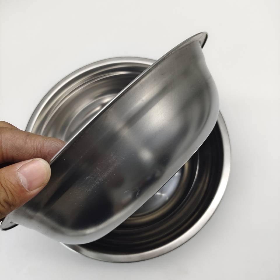High-quality stainless steel basins, round soup basins, stainless steel tableware, vegetable basins, household stainless steel kitchenware, 2-yuan supply in Yiwu pic 27