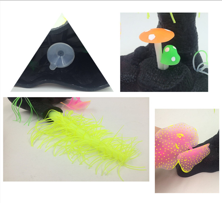 Wholesale multi-color fish tank landscaping soft Christmas tree coral silicone base simulation jellyfish aquarium decoration products pic 31