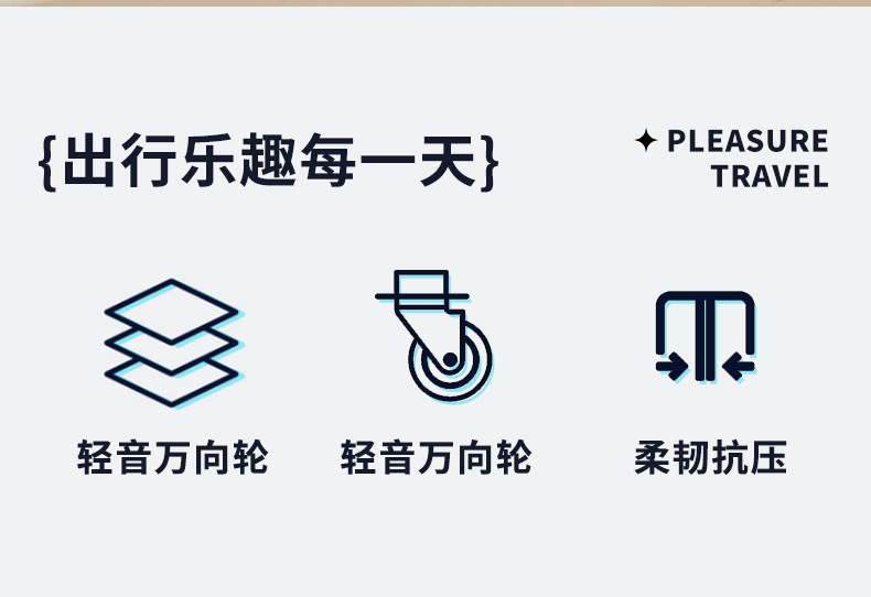 2023新款拉杆箱18寸女小型行李箱20多功能杯托旅行箱登机箱密码箱详情2