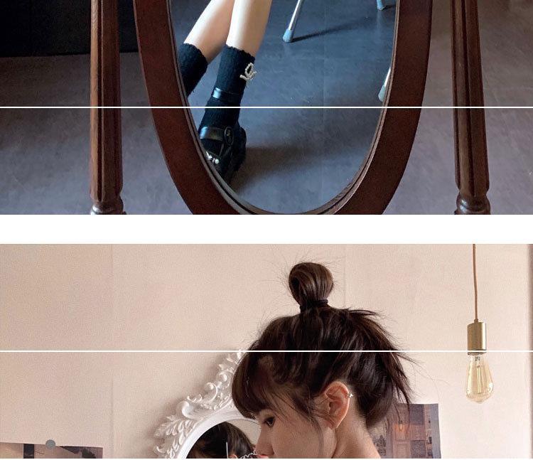 大码可盐可甜法式复古方领高腰牛仔连衣裙夏女小个子微胖甜美短裙详情5