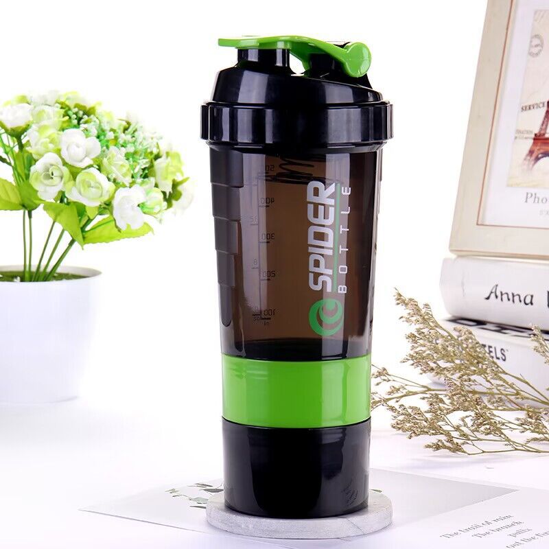 现货弹簧三层搅拌杯 蛋白粉健身运动奶昔杯 logo礼品杯塑料杯批发详情5