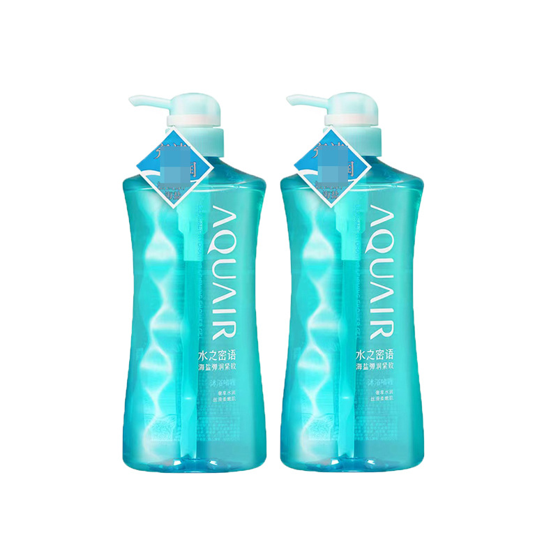 Japanese Water Secret Sea Salt Body Wash 600ml Moisturizing and Firming Summer Body Wash Gel Large Bottle Family Size pic 1