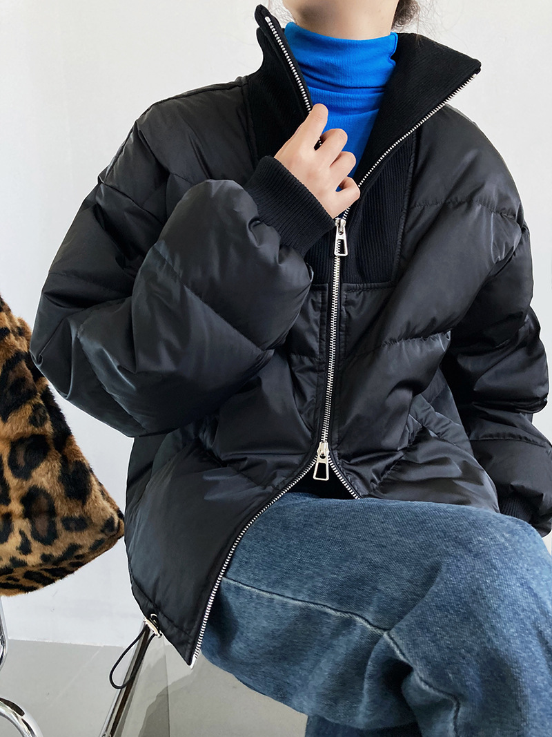 Luxi 2022 New Design sense stand-up collar short Down jacket for petite women 90, white duck down jacket Y33 pic 63