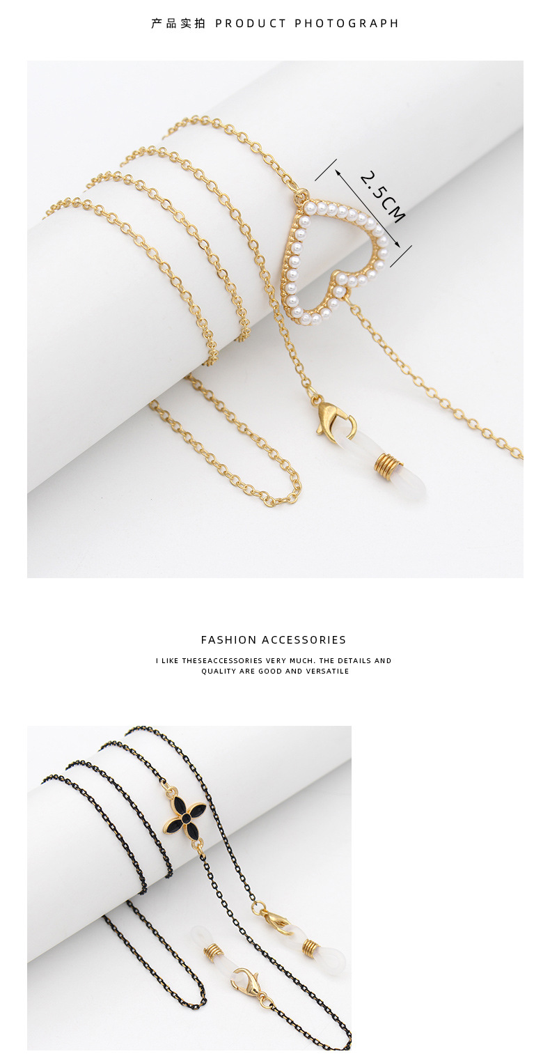 Cross-border ins high-end eyeglass chains, European and American trendy and fashionable anti-loss pendant chains, masks, eyeglasses and accessories factory direct sales pic 3