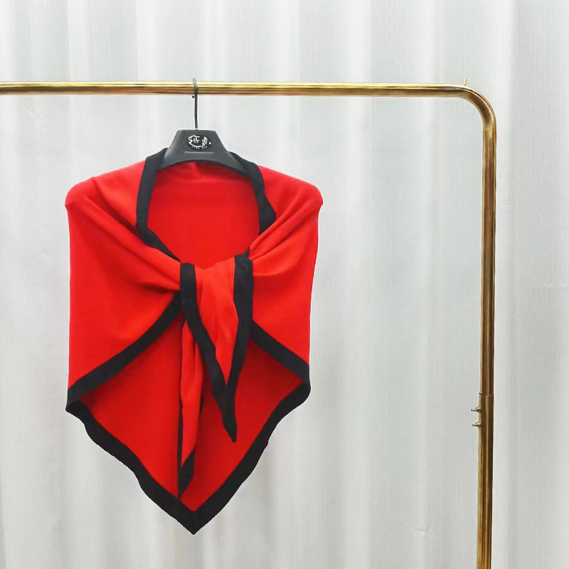 上海故事空调房护肩肩颈披肩女夏季外搭斗篷针织三角巾两用保暖详情4