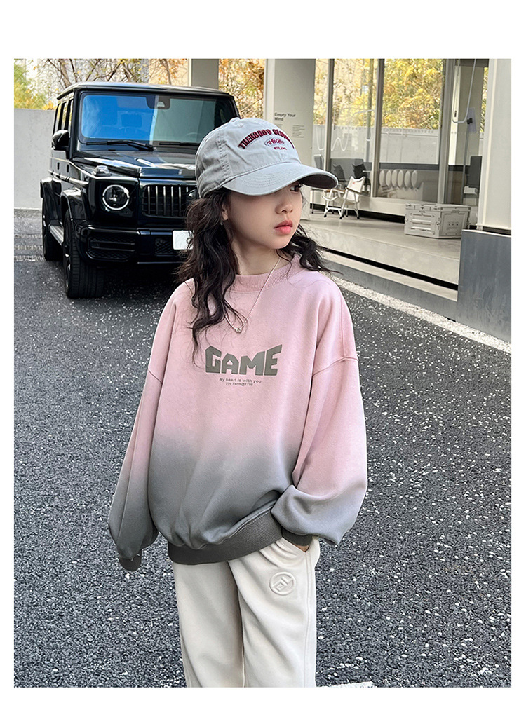 女童卫衣春秋款2024新款儿童洋气时髦春装中大童女孩春季长袖上衣详情15