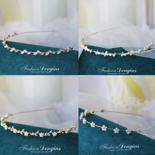 新款跨境水钻合金发夹碎发刘海夹一字夹少女小清新侧边发卡发饰详情5