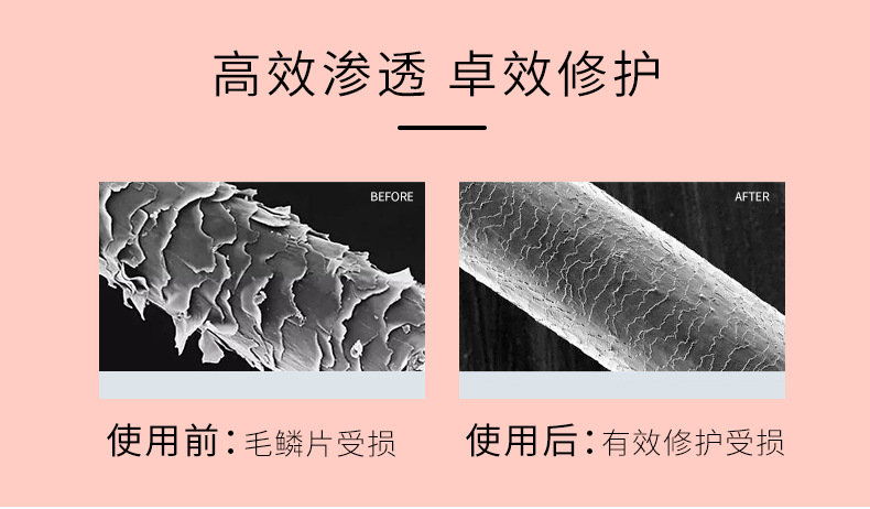 Wholesale of non-steaming hair oil mask, reverse mask to improve frizzy, smooth and hydrating hair conditioner and hair oil cream pic 5