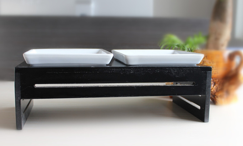 Factory direct sales of high-end medium-temperature colored glazed ceramic bowls for pets, pet dining tables, and multi-functional dog bowl stands are now available pic 4