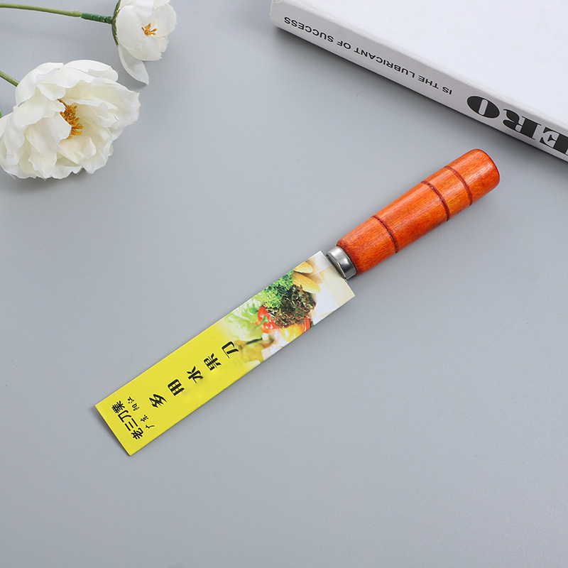 Factory direct supply of multi-purpose fruit knives and wooden handle peelers for wholesale at two yuan pic 2