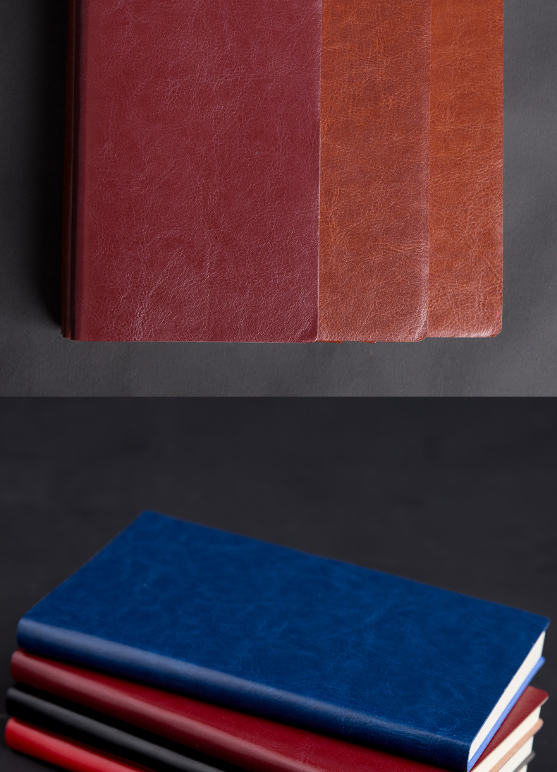 Notebook leather-faced notebook, stationery notebook, notepad, soft-faced copy diary, business office creative paperback A5 pic 12